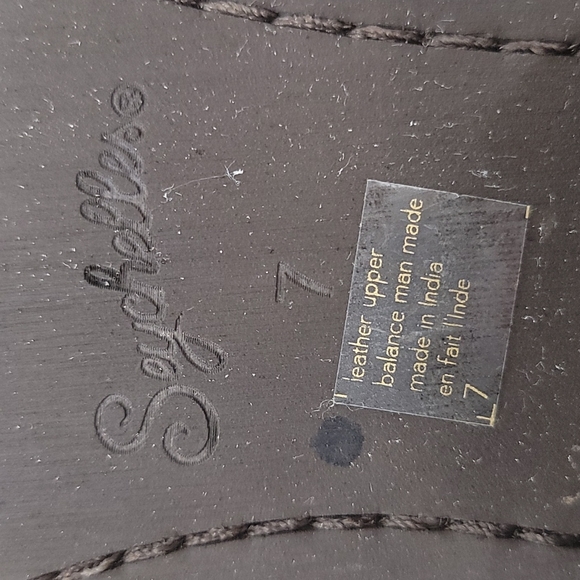 Seychelles Ankle Boots - Suede & Silver Metallic Chelsea Style Western - Picture 12 of 14